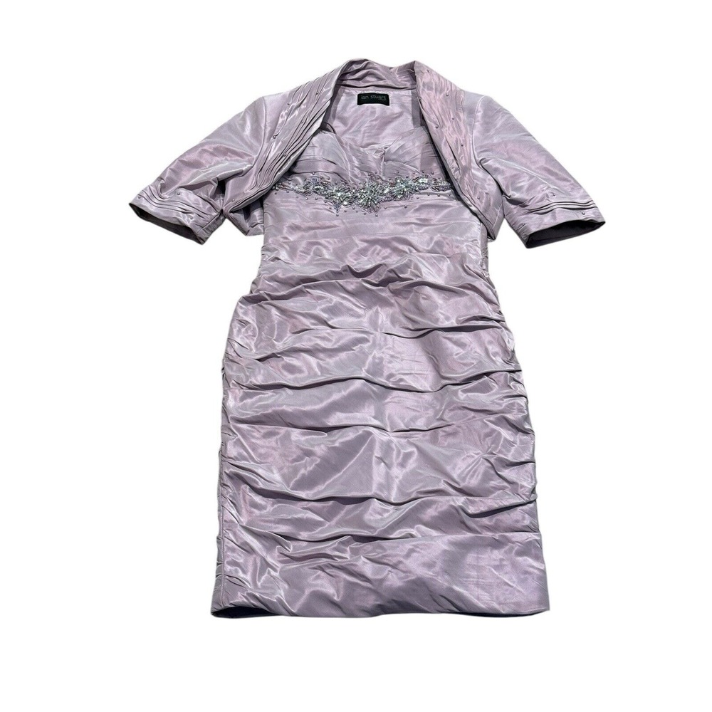 Ian Stuart London Sz 10 Embellished Iridescent purple dress‎ prom wedding